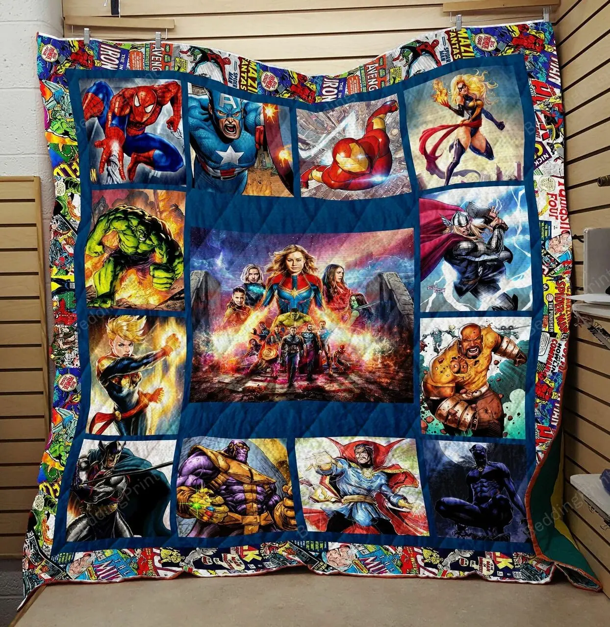 Marvel Avengers Endgame Quilt Blanket and Home Decor