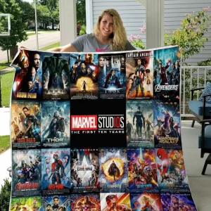 Marvel Movies Quilt Blanket and Home Decor