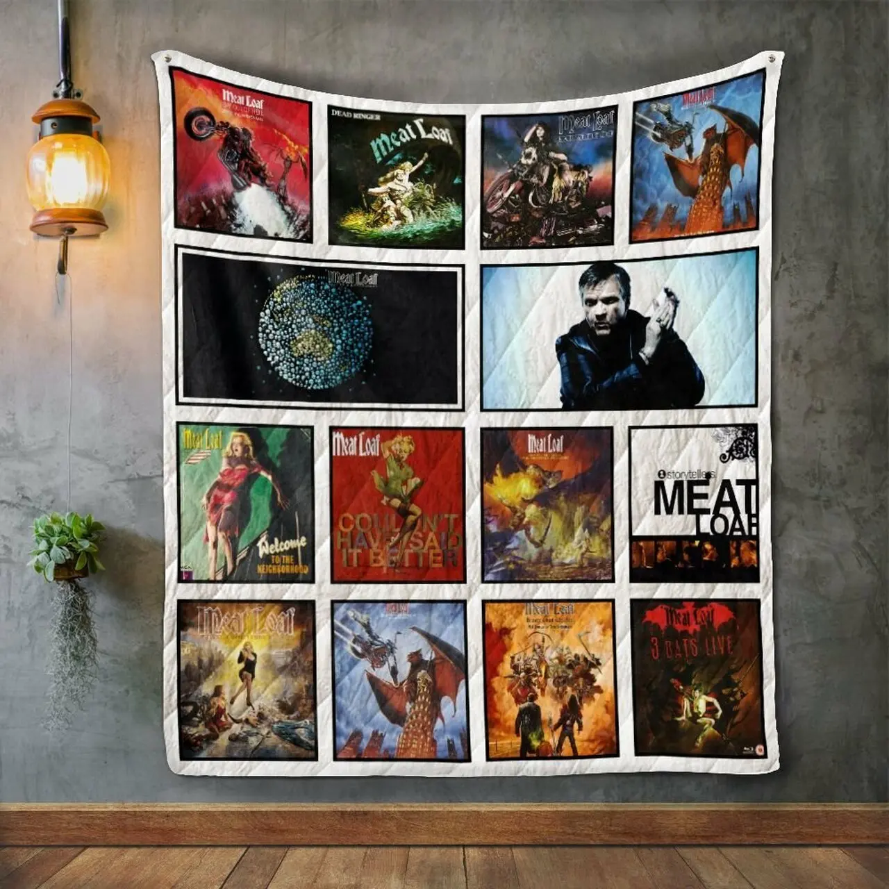 Meat Loaf Album Covers Quilt Blanket and Home Decor