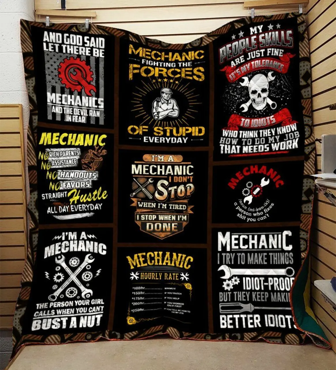 Mechanic Quilt Bak and Home Decor