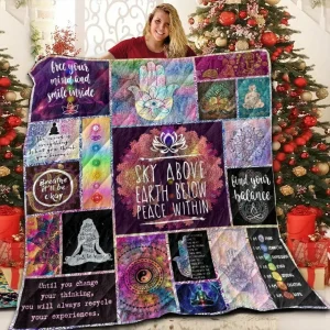 Meditation Quotes 3D Customized Quilt and Home Decor