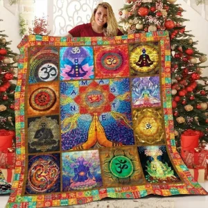 Meditation The World V1 QE 3D Customized Quilt and Home Decor