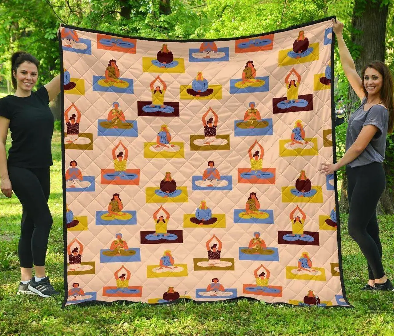 Meditation Yoga Hur Quilt fa and Home Decor