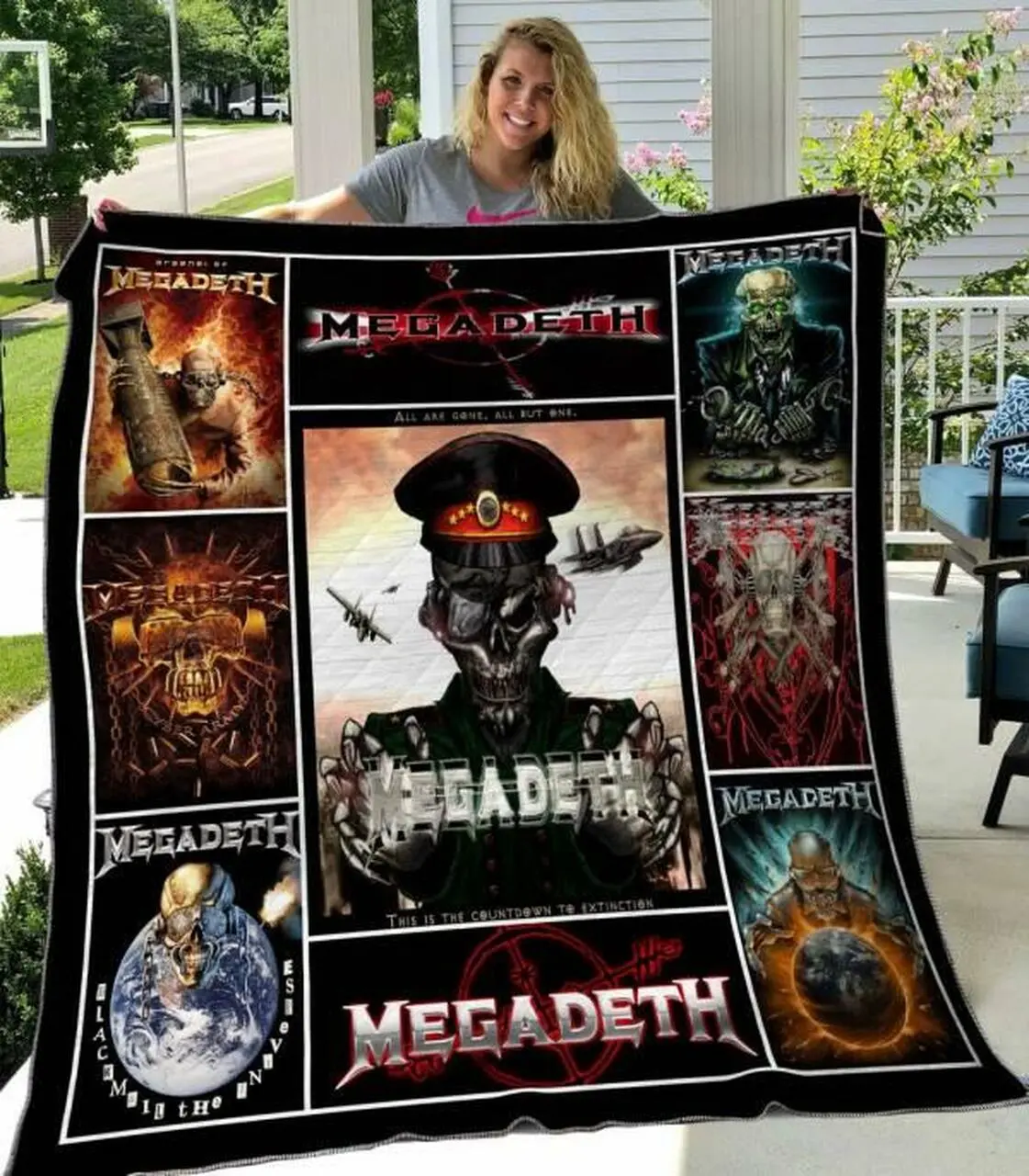 Megadeth Quilt Blanket Hvt250508 Quilt and Home Decor