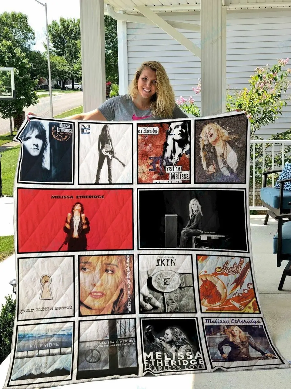 Melissa Etheridge Quilt Blanket and Home Decor