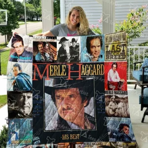 Merle Haggard Quilt Blanket 0876 and Home Decor