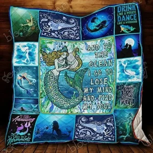 Mermaid Cld170774 Quilt Blanket and Home Decor