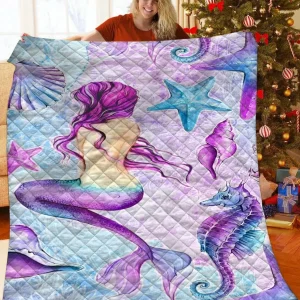 Mermaid Quilt Bfu and Home Decor