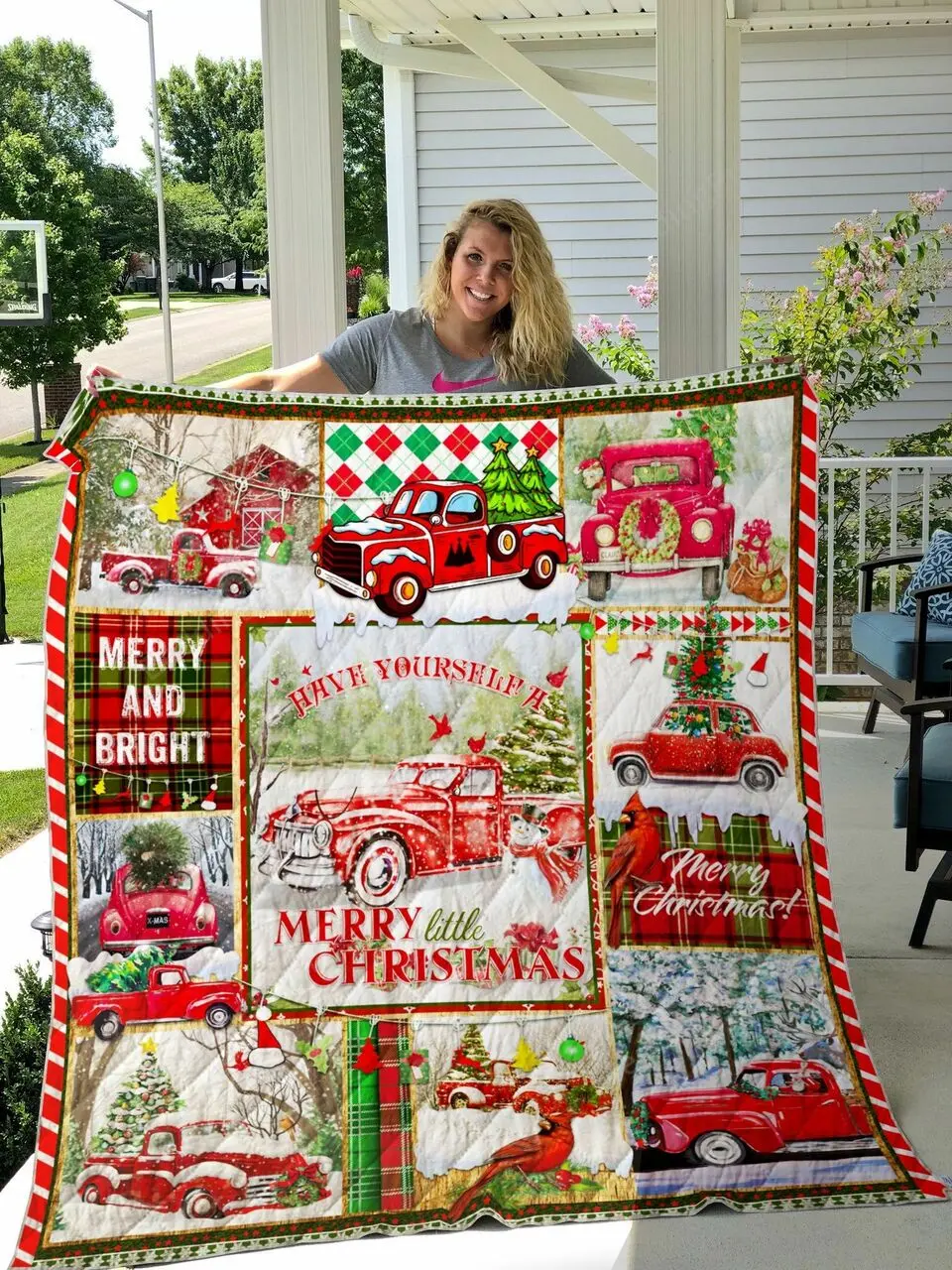 Merry Christmas-Quilt-Blanket and Home Decor