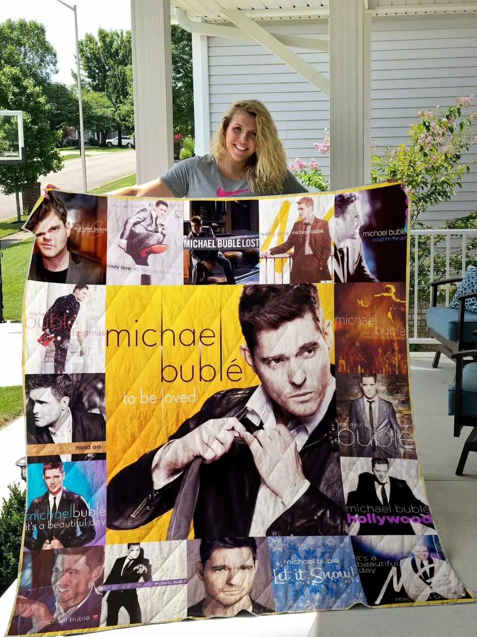 Michael Bublelost Quilt Blanket For Fans Ver 17 and Home Decor