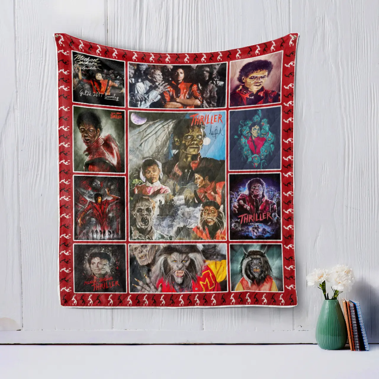 Michael Jackson Thriller Quilt Blanket and Home Decor