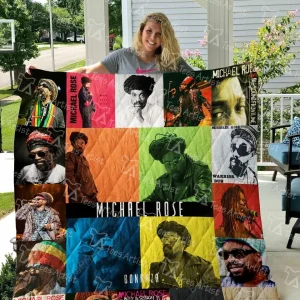 Michael Rose Quilt Blanket and Home Decor