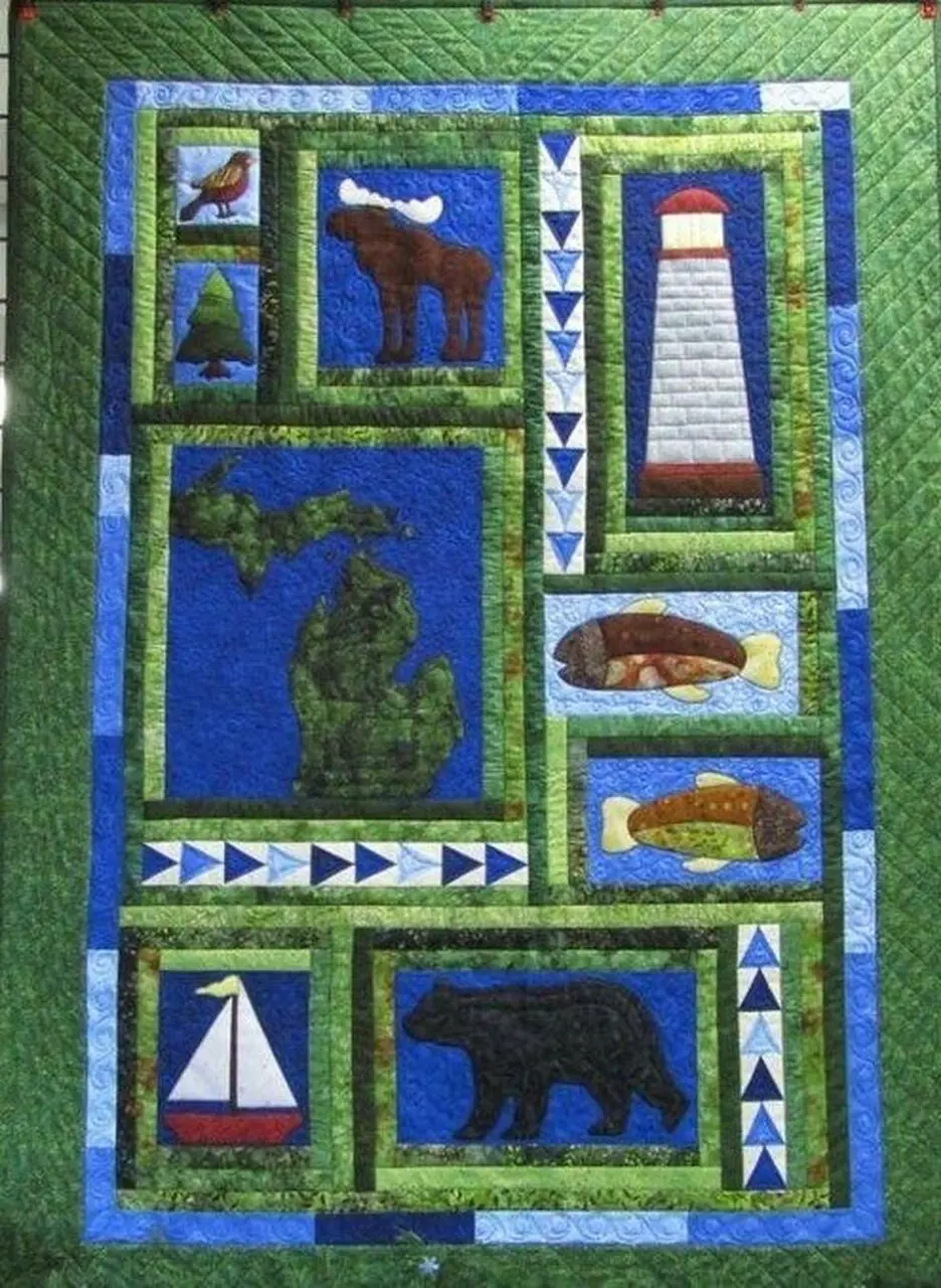 Michigan Cla290683 Quilt Blanket and Home Decor