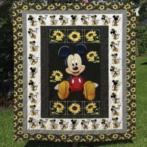Mickey Mouse Sunshine Quilt Blanket Quilt and Home Decor