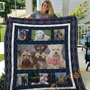 Miniature Schnauzer Blanket Quilt and Home Decor