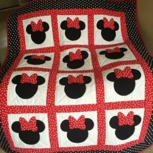 Minnie Mouse Clm170673 Quilt Blanket and Home Decor
