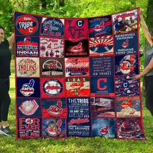 Mlb Cleveland Indians Quilt Blanket and Home Decor