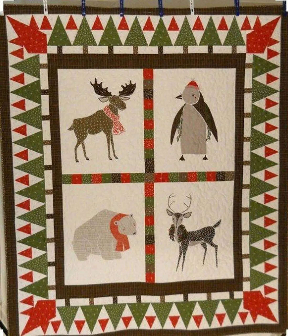 Modern Christmas Cla1810385Q Quilt Blanket and Home Decor