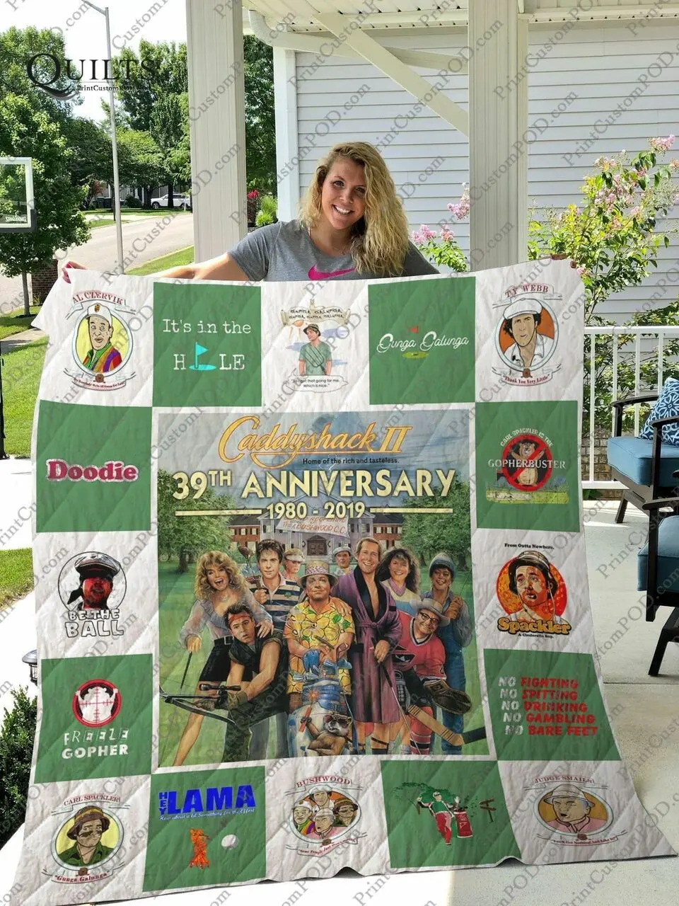 Mofi Caddyshack Quilt Blanket For Fans Ver 17 2 and Home Decor