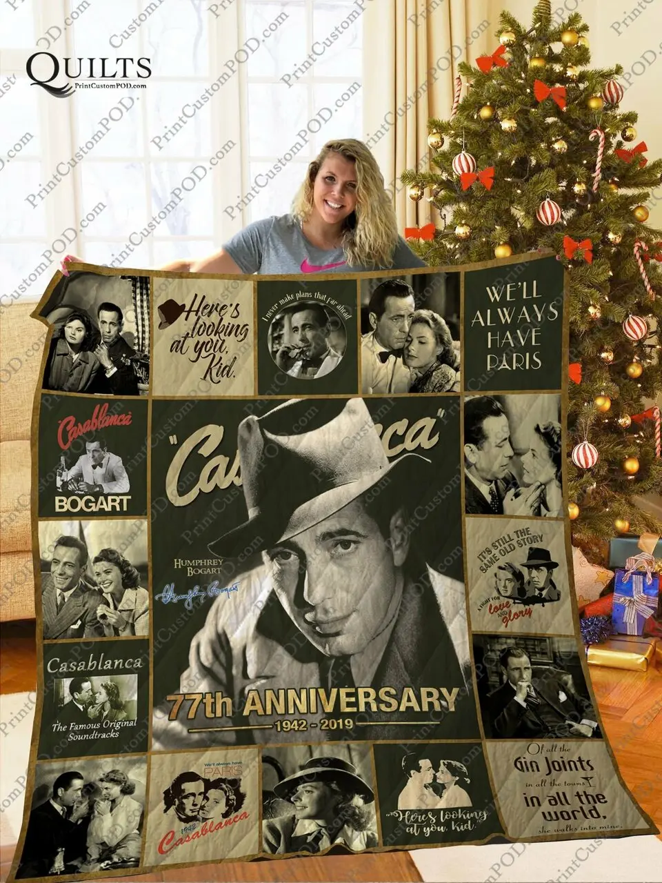 Mofi -Casablanca Quilt Blanket Ver 2 and Home Decor