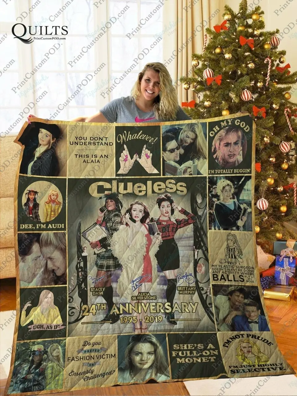 Mofi Clueless Quilt Blanket Ver 1 and Home Decor