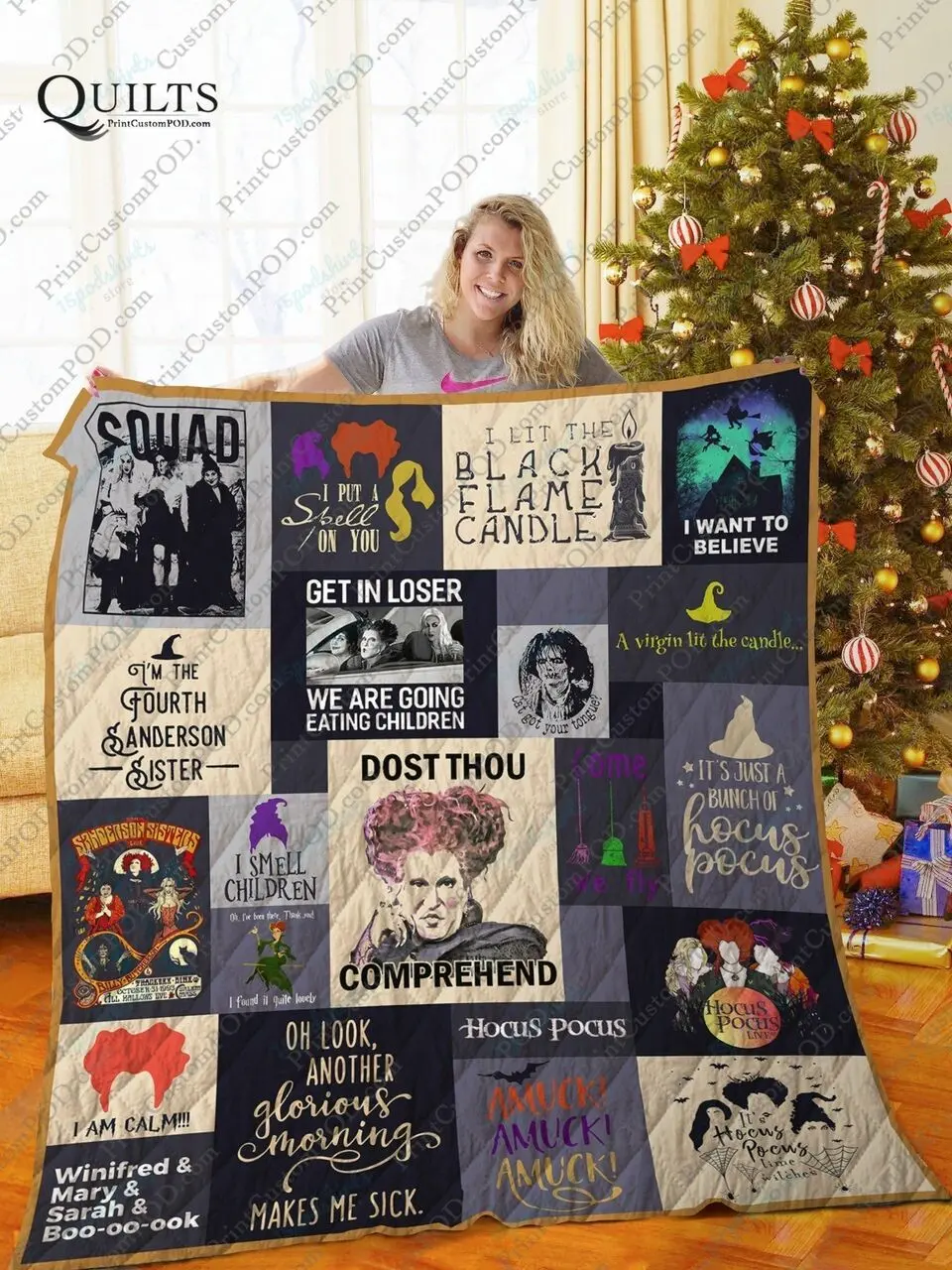 Mofi Hocus Pocus Quilt Blanket Ver 1 and Home Decor