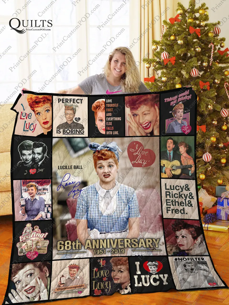 Mofi – I Love Lucy Quilt Blanket Ver 6 and Home Decor