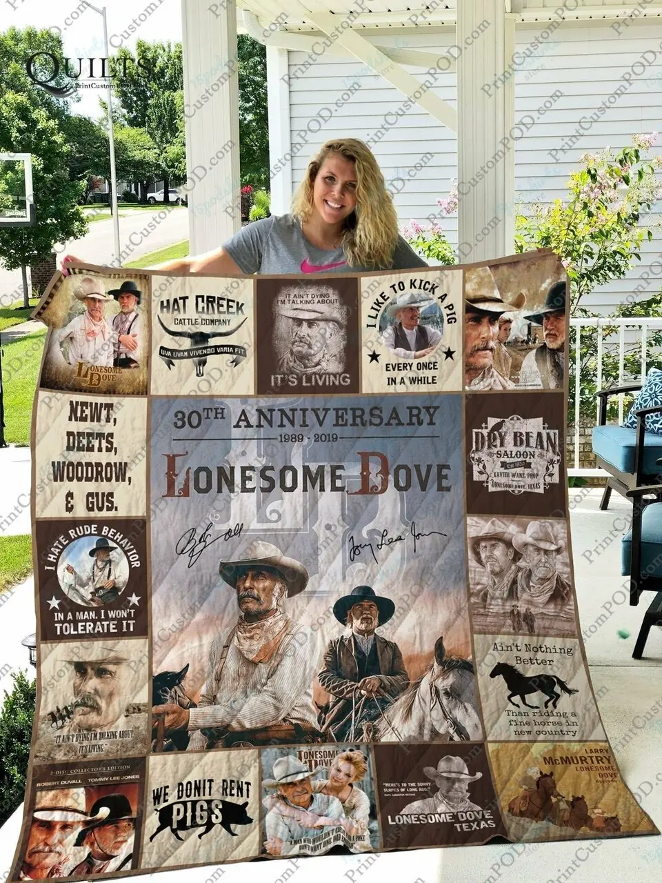 Mofi Lonesome Dove Quilt Blanket and Home Decor