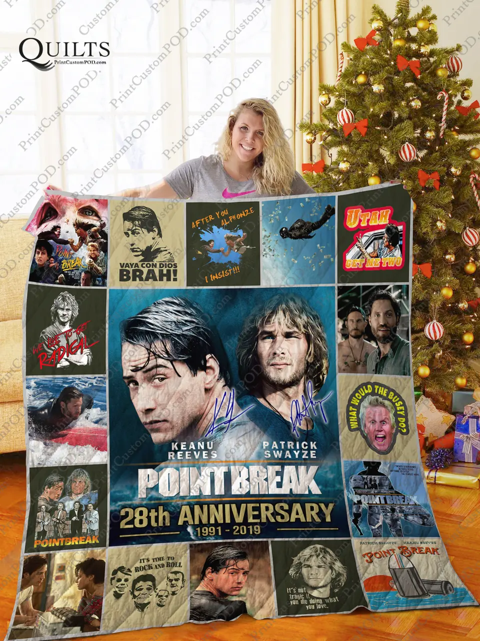 Mofi -Point Break Quilt Blanket Ver 1 and Home Decor