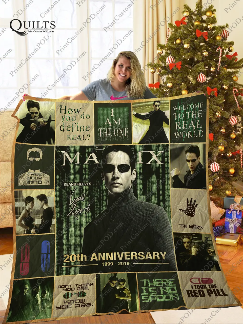 Mofi -The Matrix Trilogy Quilt Blanket Ver 3 and Home Decor