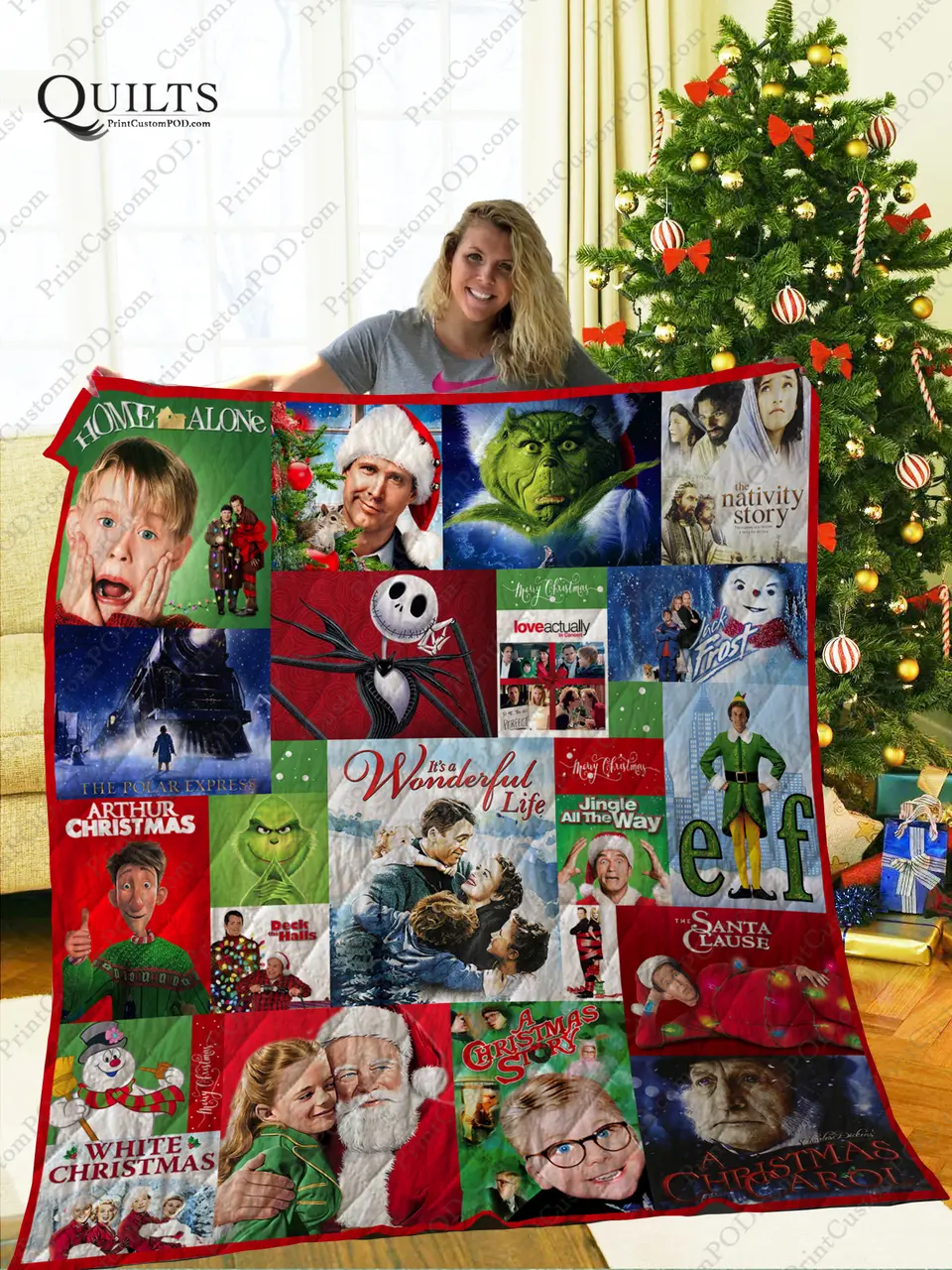Mofi – Xmas Movie Quilt Blanket and Home Decor