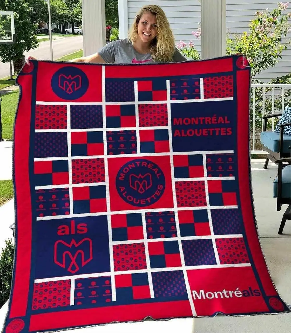Montreal Alouettes 1 Blanket Th1607 Quilt and Home Decor