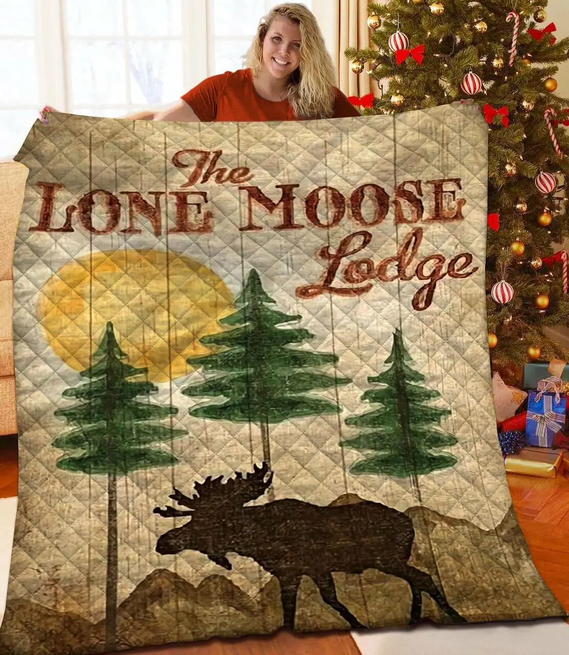 Moose Jfj Quilt Lwx and Home Decor