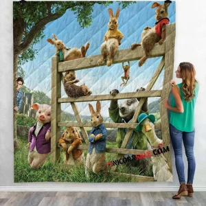 Movie Peter Rabbit V 3D Customized Personalized Quilt Blanket and Home Decor