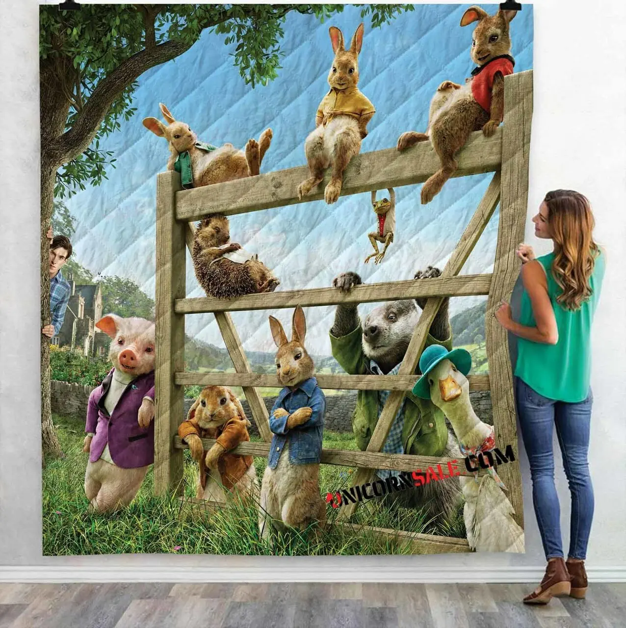 Movie Peter Rabbit V 3D Customized Personalized Quilt Blanket and Home Decor