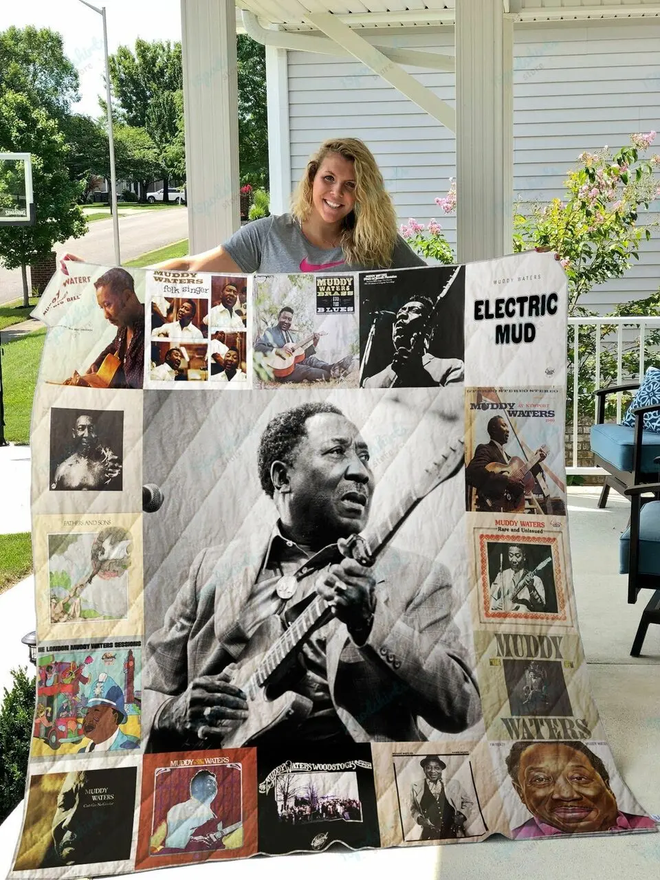 Muddy Waters Quilt Blanket and Home Decor