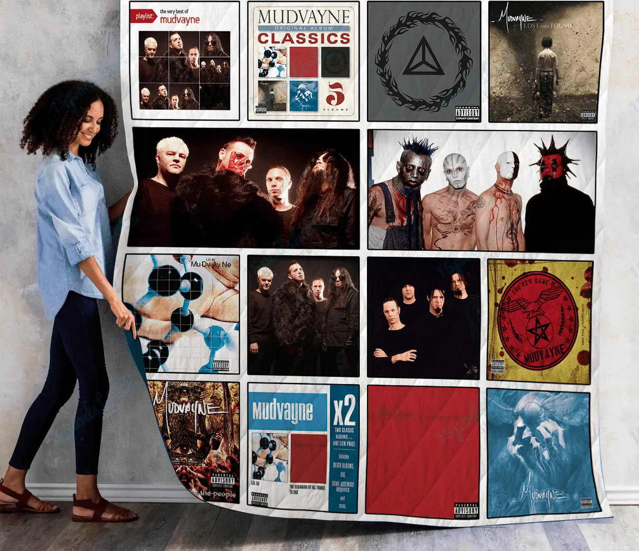 Mudvayne Albums Quilt Blanket Ver 14 and Home Decor