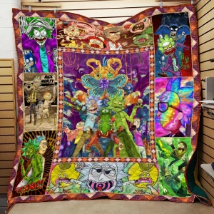 Multicharacter Rick Quilt and Home Decor