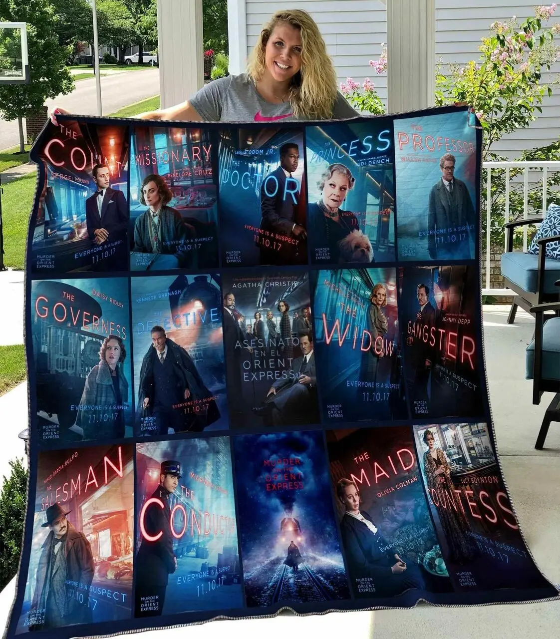 Murder On The Orient Express Blanket Th2906 Quilt and Home Decor
