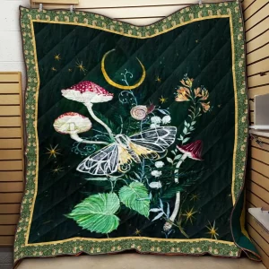 Mushroom Night SH5 3D Customized Quilt and Home Decor