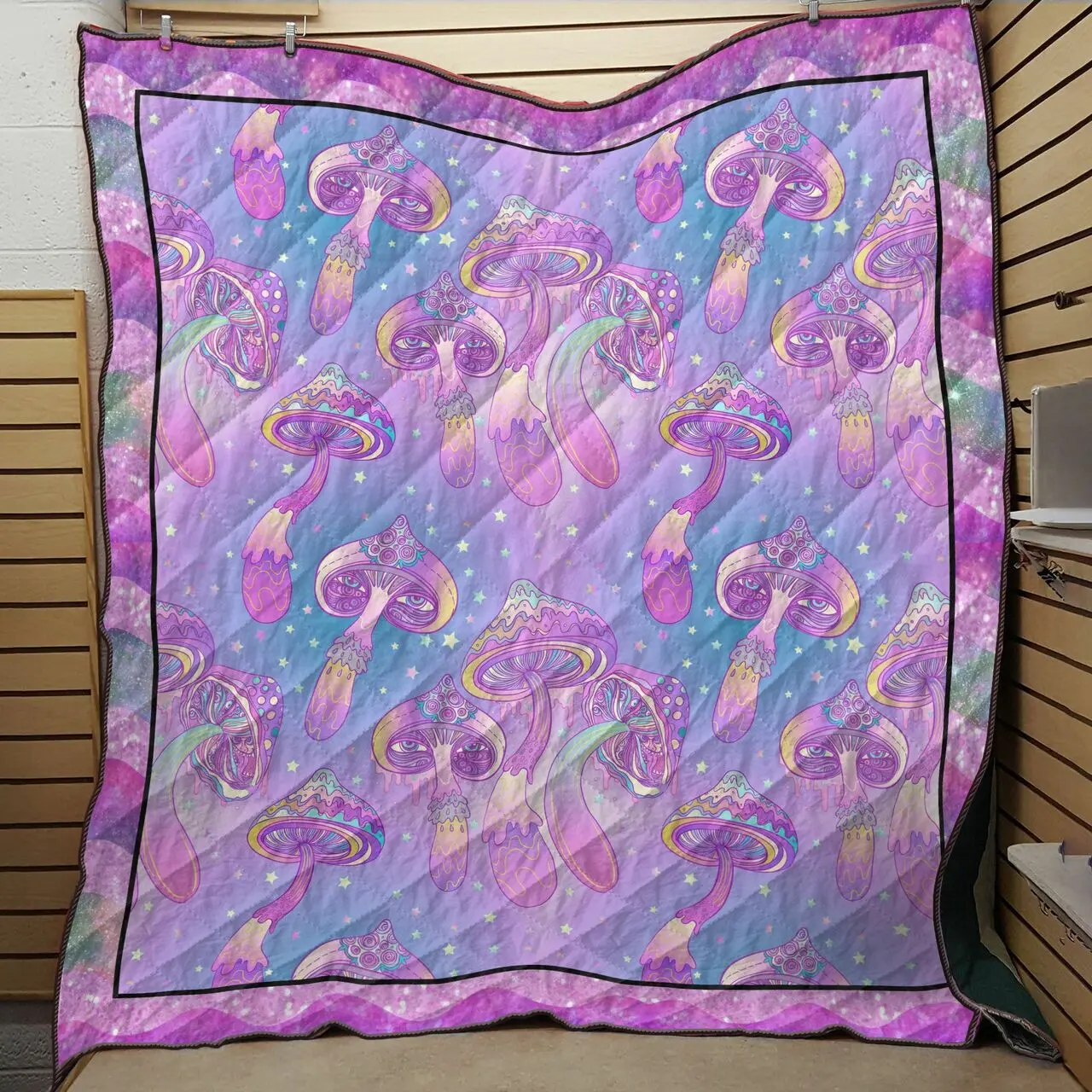 Mushroom Psychedelic SH2 3D Customized Quilt and Home Decor