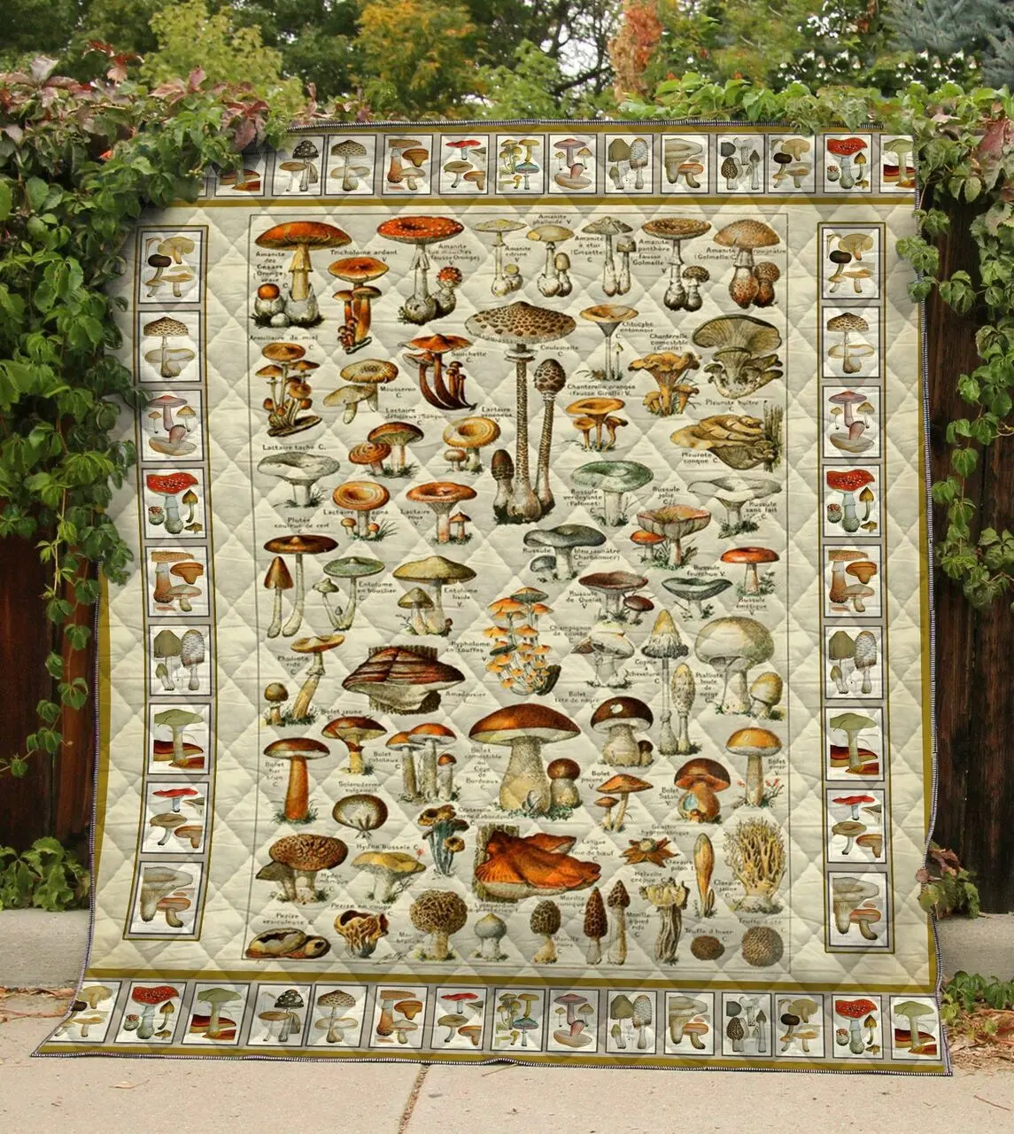 Mushroom Quilt Blanket Dhc1501567Vt and Home Decor