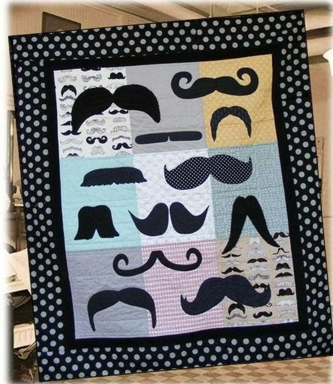 Mushtache Love Clp170625 Quilt Blanket and Home Decor