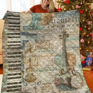 Music Jfj Quilt Kry and Home Decor