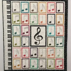 Music Notes Clm1910086Q Quilt Blanket and Home Decor