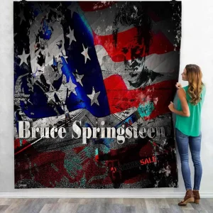 Musical Artists 80S Bruce Springsteen 2N 3D Customized Personalized Quilt Blanket and Home Decor