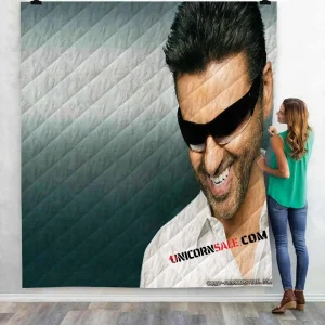Musical Artists 80S George Michael1V 3D Customized Personalized Quilt Blanket and Home Decor
