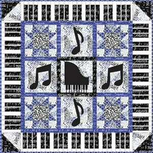 Musicalcl070669 Quilt Blanket and Home Decor