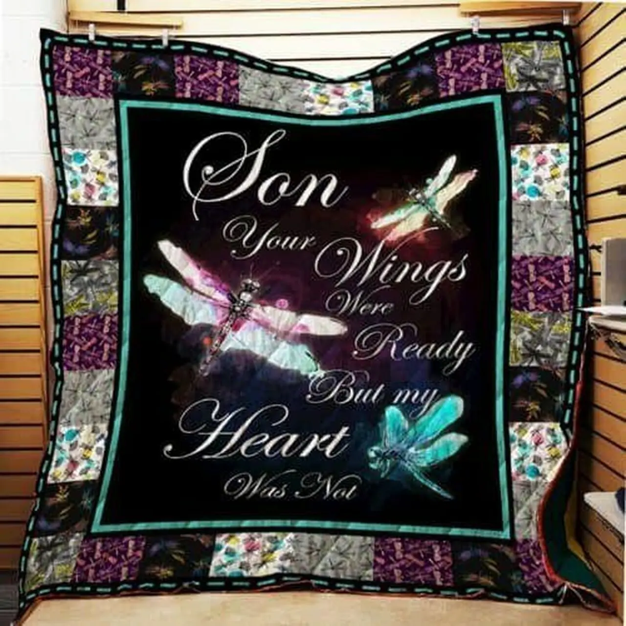 My Son Dragonfly Cl22100386Mdq Quilt Blanket and Home Decor