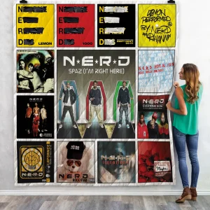 N*E*R*D Singles Quilt Blanket Ver 13 and Home Decor